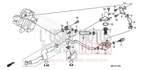 TUYAU D'EAU XL1000VA7 de 2007